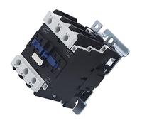 AC Contactor 65A 3 Pole 1 NO 1 NC Coil Electric Power Contactor for AC Motor Control and Long Distance Circuit Breaking with PC Flame Retardant Shell and Silver Alloy Contacts (220V)