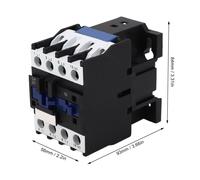 AC Contactor Copper Coil 3P Normally Open Silver