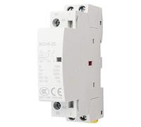 AC Contactor Relay, 24V Coil 2 Pole 20A DIN Rail Mount Switching Control for Home Automation HVAC Electrical Panel Insulating Material 35mm 1 Pack