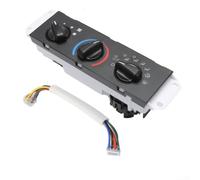 AC Control Panel Switch 55037473AB for Jeep & for wrangler TJ 1999-2004, A/C Heater Temperature Button Replacement, Direct Fit ABS Metal Automotive Interior Part, Black