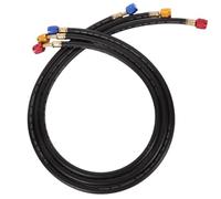 AC Coolant Charging Hoses - Auto Refrigerant Charging Hose Kit for Air Conditioner, Air Conditioning Maintenance Tool with Angel Service Port