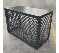 AC Covers for Outside 4 Panels, Privacy Panel for Outside, Pool Equipment Enclosure, Trash Can, AC Unit Outdoor Metal Privacy Panels(99x67x50cm/39x26.4x19.7in)