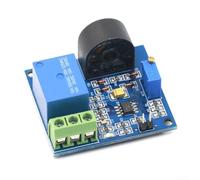 Ac Current Detection Sensor Module 12v Relay Protection Over-current Device Adjustable 0-5a Threshold For Hvac Industrial Machinery Control Panel Compact Design