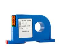 AC Current Transducer, 4-20mA 0-10V 0-5v RS485 Output Current Converter Transmitter 10A-1000A DC24V Aperture 22mm(AC0-200A,4-20mA output)