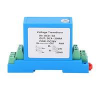 AC Current Transmitter with DC4-20mA Output, AC0-5A Current Transformer for Power Distribution Control, Hall Effect Sensor with High Isolation and Rail Mount