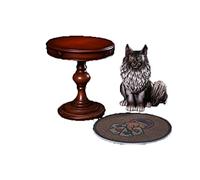 [AC] DAMTOYS GK023 1/6 Movie Anime Game Character Action Figure Tools Maine Coon Carpet Desk A Black
