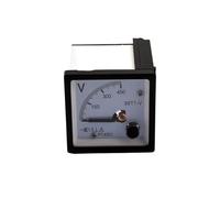 AC/DC 0-450V Analog Panel Voltmeter 99T1-V 48 * 48mm Pointer Type Volt Meter 50V 100V 150V 200V 250V 300V 350V 450V Voltage Tester(DC)