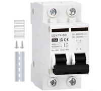 AC/DC 400V Solar Circuit Breaker 2 Pole PV Isolator Switch Weatherproof for Residential Solar Systems(25Amp)