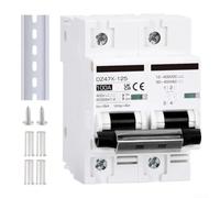 Ac Dc 400v Solar Circuit Breaker Pv Isolator Disconnect Switch Featuring Dual Overload Protection For Residential Solar Stations Adjustable From 15a To 120a Weather Resistant Abs Casing(100Amp)