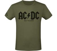 AC/DC 50 Years Logo T-Shirt olive S