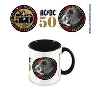 Pyramid International Ac/Dc (50Th Anniversary) Black Coloured Inner Mug - 10Oz / 315Ml Ceramic Mug - One Size