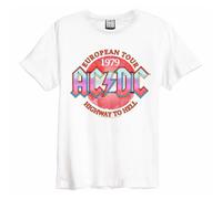 AC/DC 79 Tour Amplified Vintage White XL Unisex T-Shirt NEW