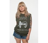 AC/DC About To Rock Muscle Tank in Green | Size: XL AC/DC Green XL