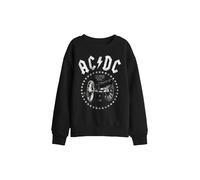 AC/DC Acdc About To Rock Cannon Kids Sweatshirt, Black | Size: 9-11 Years AC/DC Black 9-11 Years