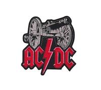 Ac Dc ACDC Cannon Patch Badge Embroidered Iron on Applique Souvenir Accessory
