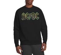AC/DC Acdc Checkerboard Gradient Logo Unisex Sweatshirt, Black, Small