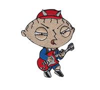 Ac Dc ACDC Family Guy Stewie Patch Badge Embroidered Iron on Applique Souvenir Accessory