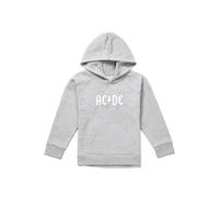 AC/DC ACDC Pastel Bolts Youth Kids Pull-Over Hoodie, Athletic Heather in Grey | Size: 12-13 Years AC/DC Grey 12-13 Years