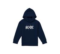 AC/DC ACDC Pastel Bolts Youth Kids Pull-Over Hoodie, Navy | Size: 7-8 Years AC/DC Navy 7-8 Years