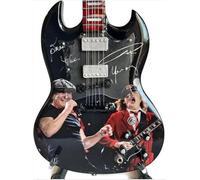 AC DC Angus and Brian Miniature Guitar