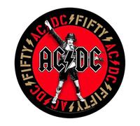 AC/DC Angus Emblem Sew-On Woven Patch (One Size) (Red/Black)