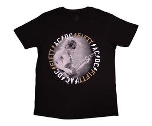 AC/DC Angus Live Fifty Years T-Shirt in Black | Size: Small AC/DC Black S