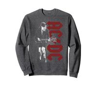 AC/DC - Angus Rockin Sweatshirt, Adult Unisex, Dark Heather Grey, Large