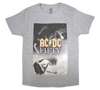 Angus Stage Fifty Years T Shirt AC/DC Grey XL