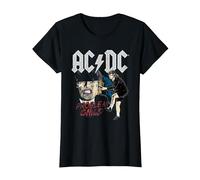 AC/DC Angus Young Problem Child T-Shirt, Women, Black, Small