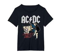 AC/DC Angus Young Problem Child T-Shirt, Women's Plus, Black, 3X