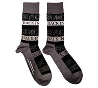 AC/DC Ankle Socks Back In Womens Black Band Merch Gift Novelty Rock Music Cotton