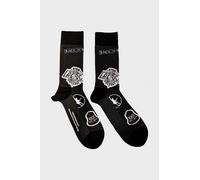 AC/DC Ankle Socks Icons Womens Black Band Merch Gift Novelty Rock Music Cotton