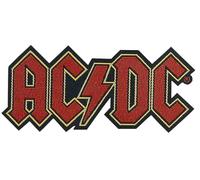 AC/DC Application Logo Patch, Officially Licensed Products Classic Rock Artwork Iron-On/Sew-on Embroidered Patch