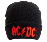 AC/DC Applique Logo Beanie Hat Black