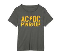 AC/DC are You Ready PWR UP Tour 2025 T-Shirt, Women's Plus, Asphalt Grey, 1X