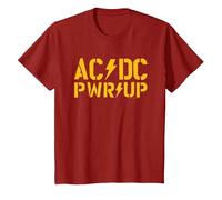 AC/DC are You Ready PWR UP Tour 2025 T-Shirt, Youth, Cranberry Red, Small