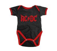 AC/DC Baby Horns Babygrow (24 Months) (Black)