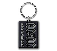 AC/DC Back in Black Angus Young Brian Johnson Official Licensed Keychain Keyring