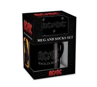 Ac/dc Back In Black Mug And Sock Set Black (One Size)