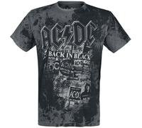 AC/DC Back in Black T-Shirt grey black S