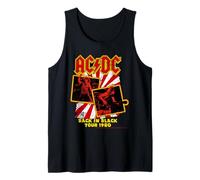 AC/DC Back in Black Tour 1980 Retro Rock Tank Top