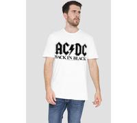 AC/DC Back In, Black, Unisex T-Shirt, White | Size: Medium AC/DC White M