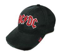 AC/DC Unisex Baseball Cap: Red Logo OFFICIAL NEW