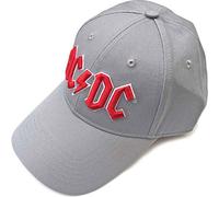 AC/DC Baseball Cap Red Logo Official Grey One Size