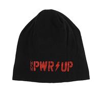 AC/DC Beanie Hat PWR UP Band Logo Official Black Jersey Print One Size