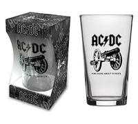 AC/DC Beer Pint Glass for Those About to Rock Official Boxed One Size