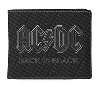 AC/DC Bifold Wallet Back In Black Official Licensed Band Merch Gift One Size