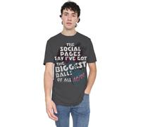 AC/DC Big Balls-Adult Heather T-Shirt, Charcoal, XL