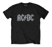 AC/DC Black Diamante Logo Eco Friendly Crew Neck Short-Sleeved T-Shirt 1-2 Years