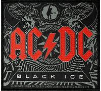 AC/DC Black Ice Iron-On / Sew-On Patch 10 x 10 cm Woven